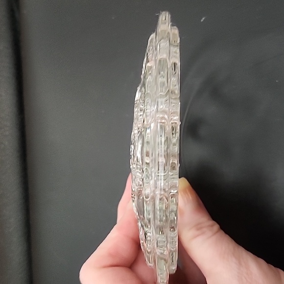 Vintage Glass Flower Frog 16 Hole 5.5" - Picture 2 of 6